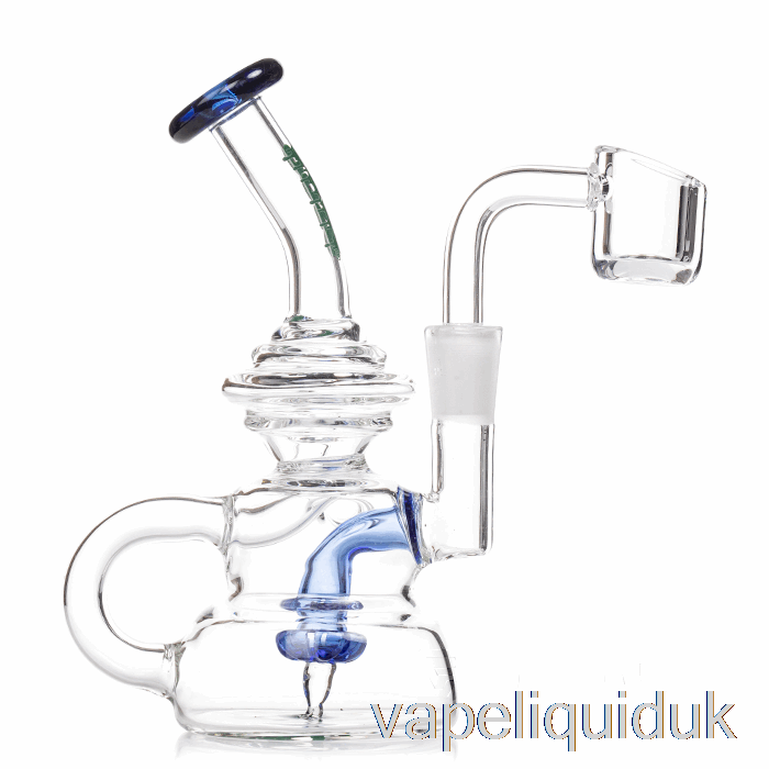Ooze Flood Mini Dab Rig Ultra Marine (Clear / Blue) Vape Liquid